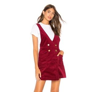 Free people corduroy overall dress